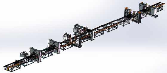 450KW Isıtma Radyatör Paneli Otomatik Kaynak Üretim Hattı 120m / Dak