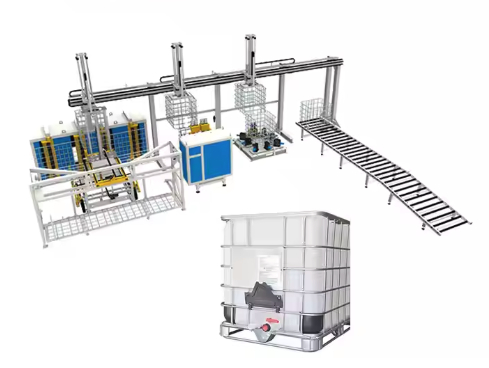 IBC ton varil çelik çerçeve otomatik üretim hattı