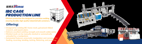 IBC ton varil çelik çerçeve otomatik üretim hattı