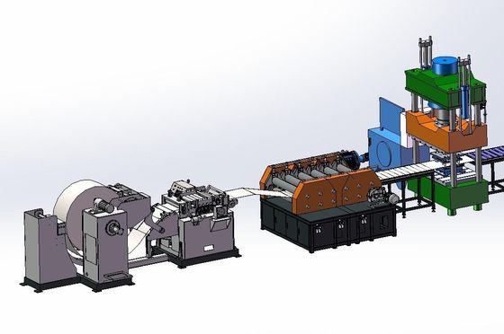 Otomatik yükleme ve boşaltma tam otomatik transformatör soğutucu üretim hattı