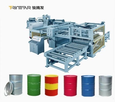TRINTFAR 55 Gallon Otomatik Çelik Fıçı Kaydırıcı Çelik Davul Dikiş Kaydırma Ekipmanı