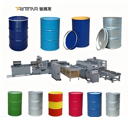 TRINTFAR 55 Gallon Otomatik Çelik Fıçı Kaydırıcı Çelik Davul Dikiş Kaydırma Ekipmanı