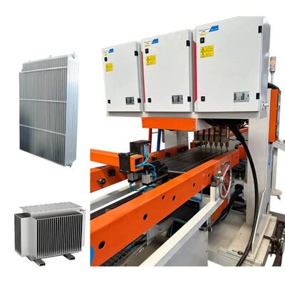 Güç transformatörü soğutucuları için otomatik üretim hattı - Yüksek hızlı soğutucu üretim ekipmanları - Plakalı soğutucu üretim hattı