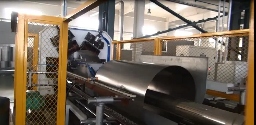 200L Çelik Davul Yapma Makinesi Çelik Fıçı Üretim hattı 3